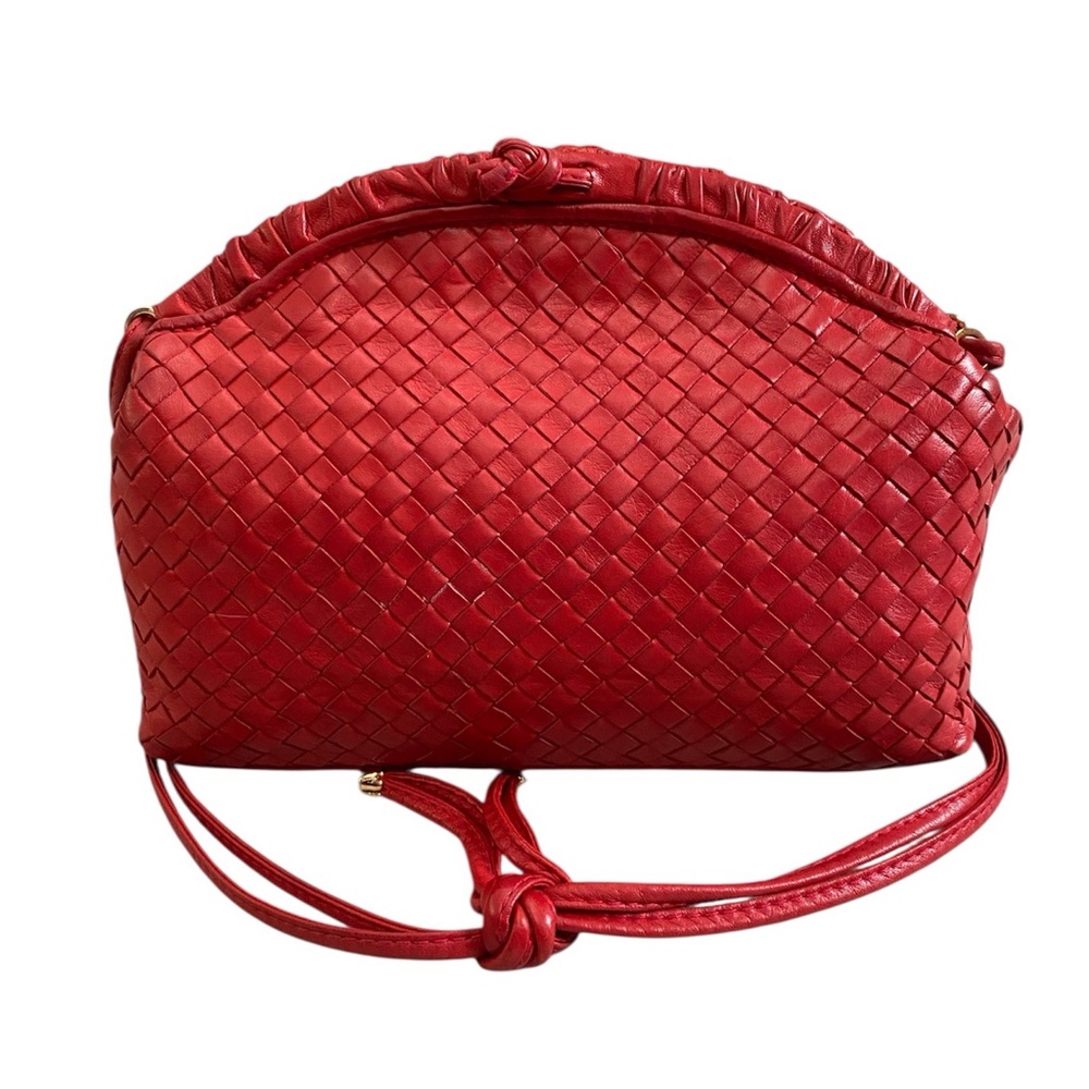 Cosci vintage handmade woven leather shoulder bag